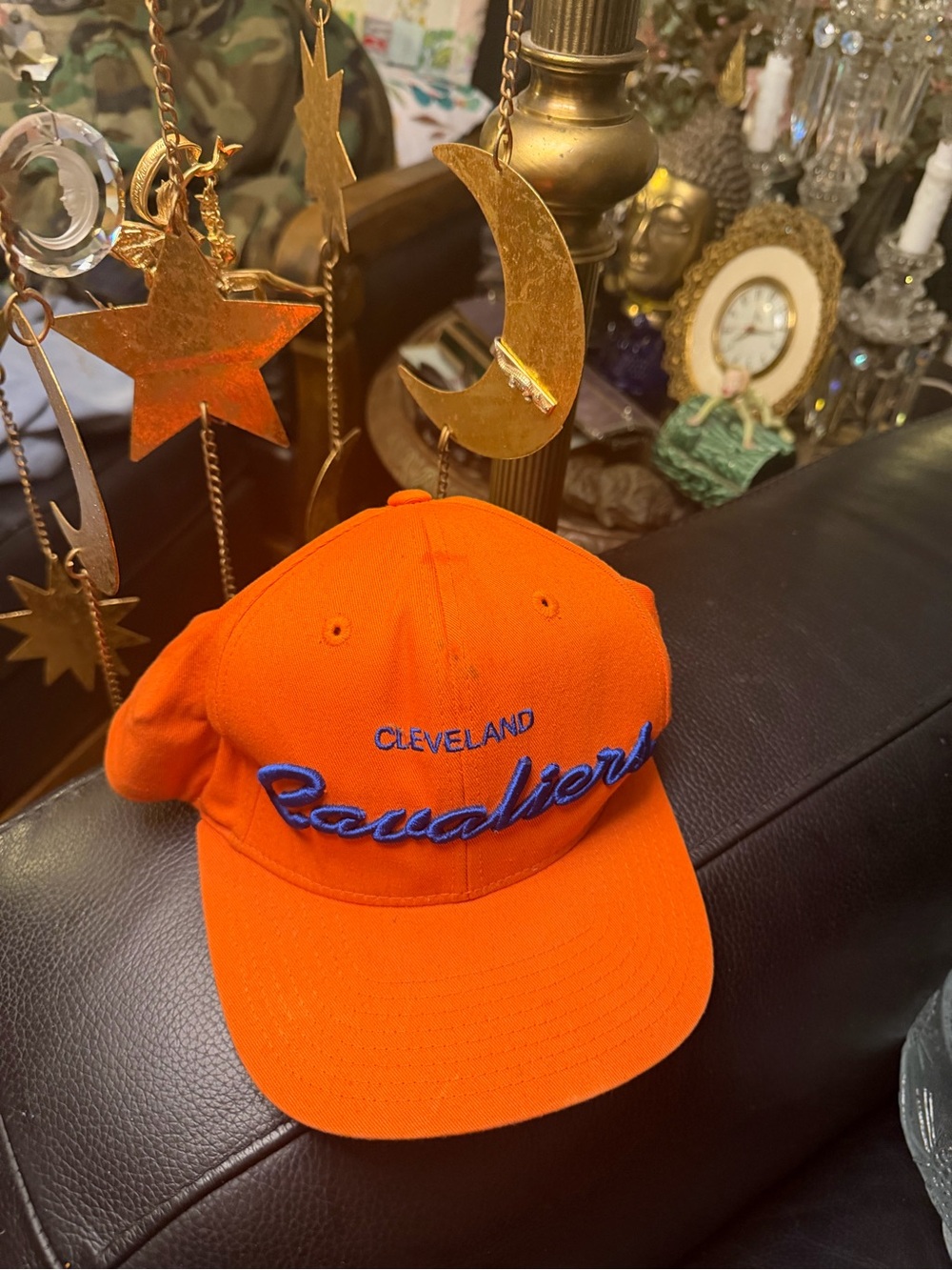 Adidas Cleveland Cavaliers embroidered orange & blue snap back cap